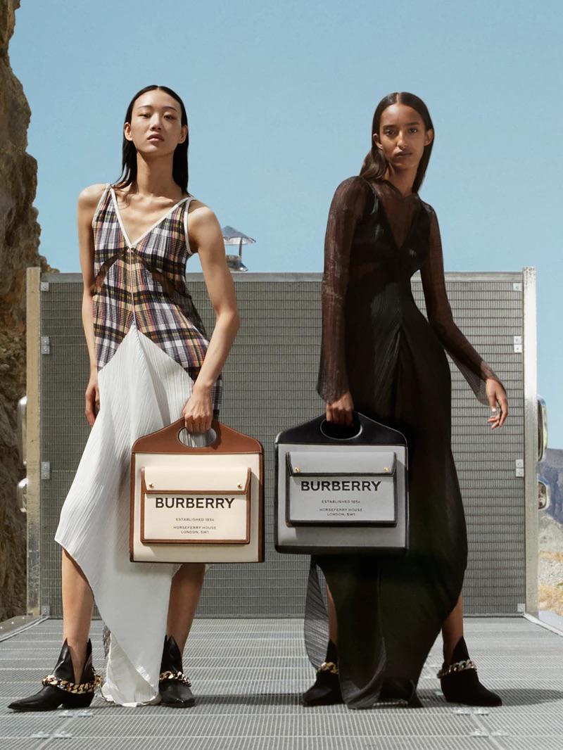 Burberry-inspired Knight check crossbody bag in tan/black